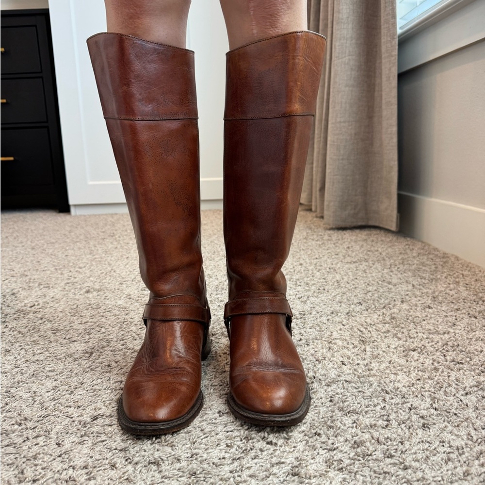 Cole Haan Brown Leather Knee-High Boots